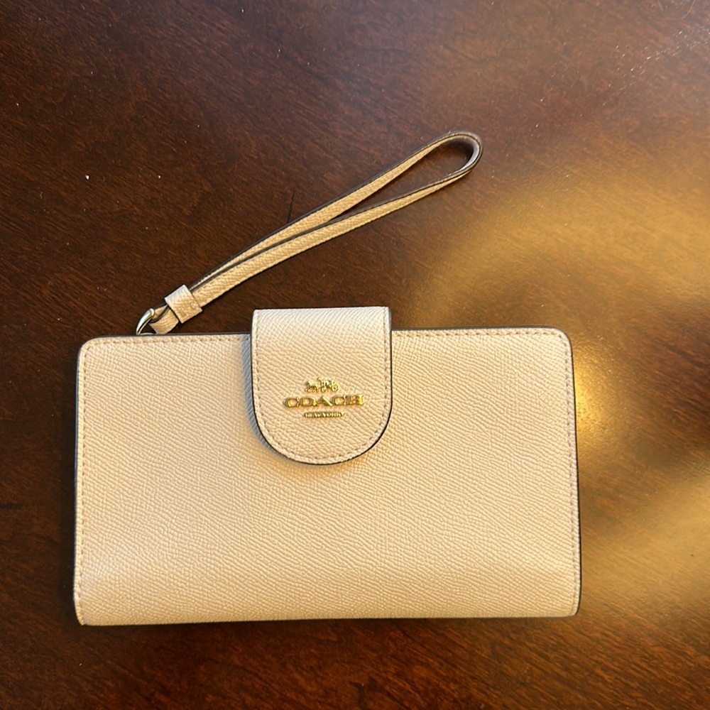 Coach wallet and cell phone holder